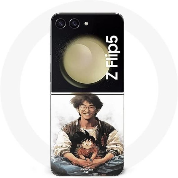 Funda Samsung Galaxy Z Flip5 Akira Toriyama Goku NiñO-image