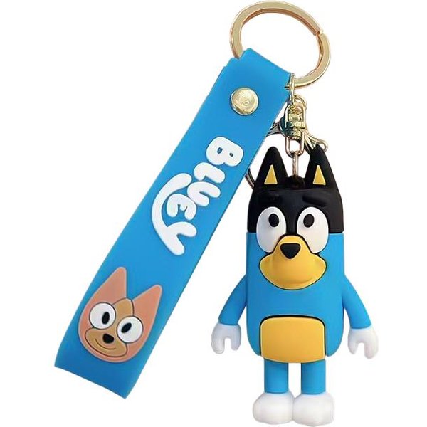 BłęKitny I Bingo KreskóWka Breloczek Muffin Coco Snickers Figurka Anime Model Lalki Dekoracja Do Plecaka DziecięCego Brelok Blue-image