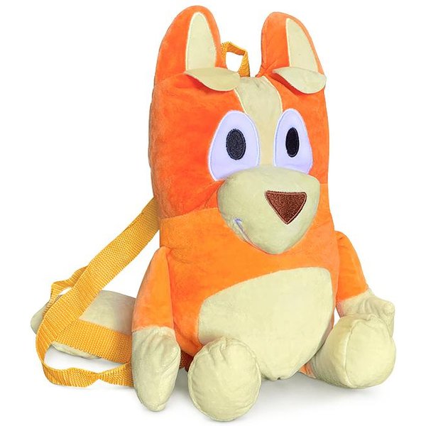 45CM Bluey Bingo Pluszowe Zabawki Plecak Anime Akcesoria Pluszowe Lalki Torba Do Przechowywania Torba Na PrzekąSki Prezent Urodzinowy Dla Dzieci Beige-image