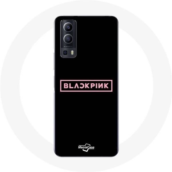Funda Para Vivo Y72 Blackpink Grupo De K-Pop Logo Fondo Negro-image