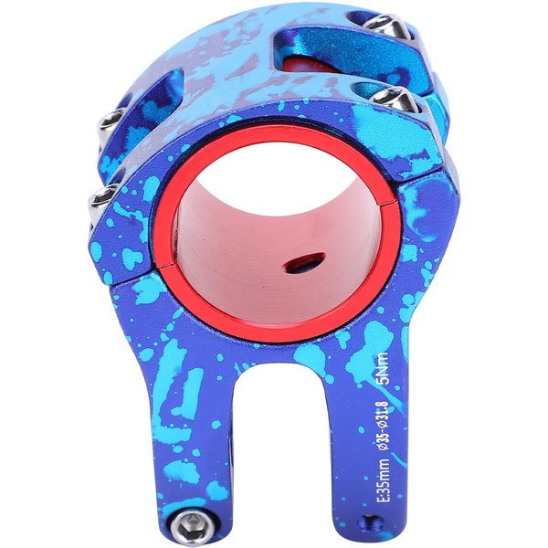 Lunje 31.8 35X35Mm Stop Aluminium Mostek Kierownicy Rowerowej Pusty KróTki Mostek Kierownicy Rowerowej Fioletowo-Niebieski Pink-image
