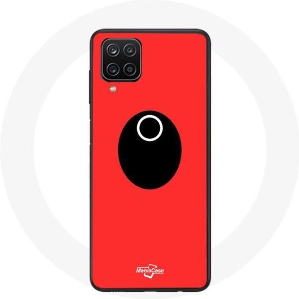 Funda - Samsung - Galaxy A12 - Flexible - Roja - Juego Del Calamar MáScara Soldado CíRculo-image