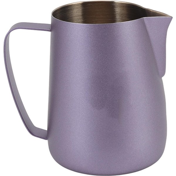 Kubek Ze Stali Nierdzewnej Do Spieniania Kawy 420 Ml / 14 Uncji, Wielofunkcyjny Dzbanek Do Spieniania Mleka I Kawy, Zielony L(For 6.5-9Kg) Fioletowy-image