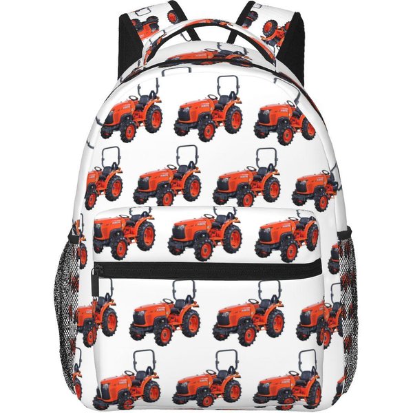 Mochila Con Logo De La CompañíA De Tractores Kubota Para Estudiantes NiñOs NiñAs Bolsa Para Libros Bolsa Escolar Para NiñOs Bolsos De Hombro Para PortáTil Para Hombres Mujeres One Size-image