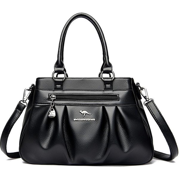 Bolso De Mujer Nuevo Bolso Cruzado De Hombro De Moda Bolso De Mano Multicapa De Gran Capacidad Para Mujer Mujeres Europeas Y Americanas Gray-image