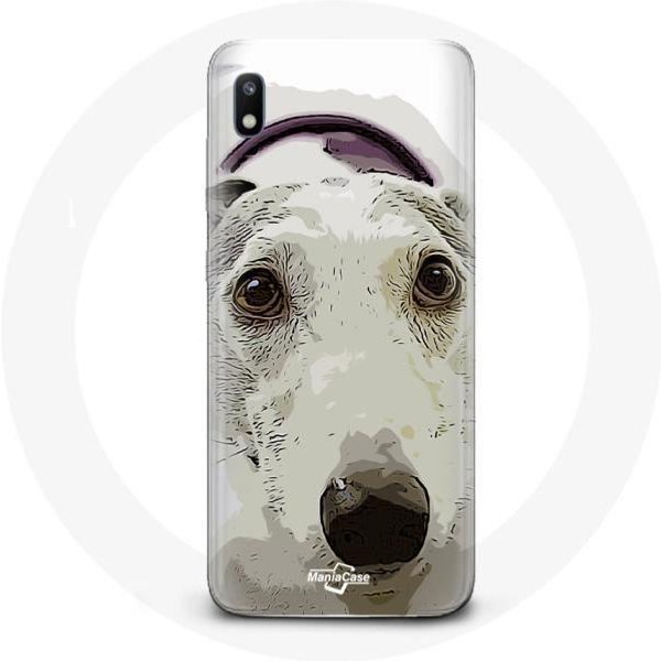 Funda - Samsung - Galaxy A10 - Perro Pitbull - Flexible - Blanco Blanco-image