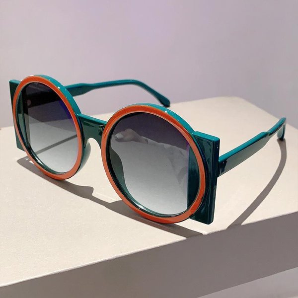 Luksusowy Styl Projektanta Styl Y2K Oversize OkrąGłE Okulary PrzeciwsłOneczne Okulary Damskie Dla MężCzyzn Popularne Okulary PrzeciwsłOneczne Klasyczne Punkowe DużA Oprawka Oprawka-image