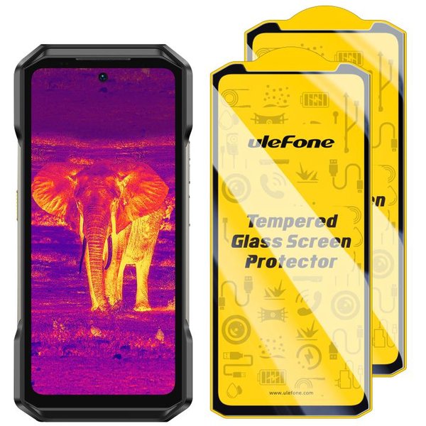 2 Szt. / Opakowanie Ulefone 9H HD Odporne Na Odciski PalcóW SzkłO Hartowane Ochraniacz Ekranu For Ulefone Armor 27T-image