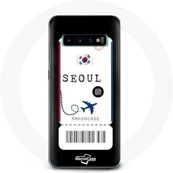 Funda - Samsung - Galaxy S10 Edge - Flexible - Negra - Billete De AvióN-image