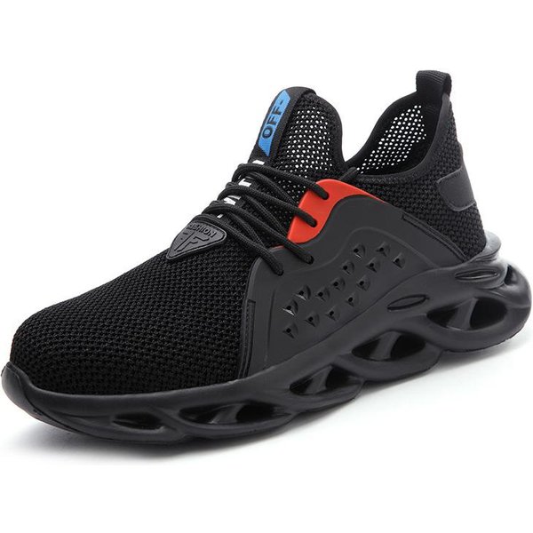 Zapatos De Seguridad Laboral Para Hombre Antimpacto Y AntipenetracióN Puntera De Acero Zapatos De Trabajo Ligeros 46-image