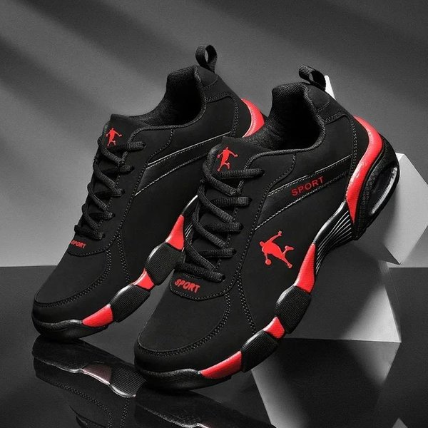 Nowe Buty MęSkie OddychająCe MęSkie Sneakersy Wygodne Klasyczne Buty Codzienne Outdoorowe Buty Sportowe Do Chodzenia MęSkie Tenis Masculino 44 Black-image