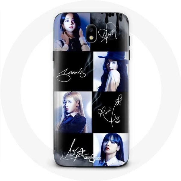 Funda - Maniacase - Samsung Galaxy J7 2017 - Negra - Blackpink - Flexible Negro-image