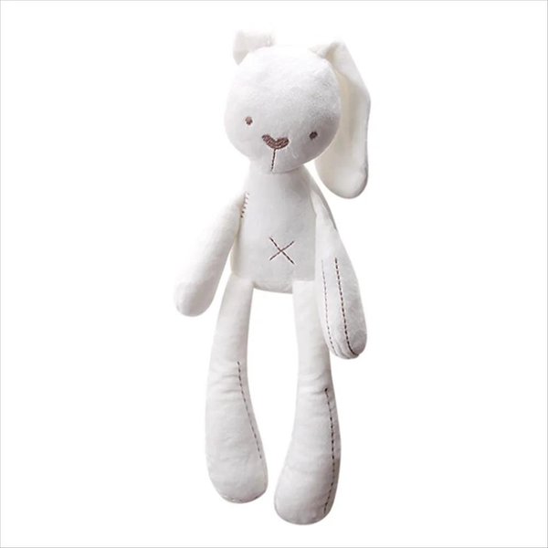 MuñEco De Conejo Lindo De Dibujos Animados De 42 CM Con Orejas Largas Juguetes De Peluche Suave Para BebéS NiñOs CompañEro De Dormir Conejito Juguete De Animal De Peluche Relleno Para NiñOs-image