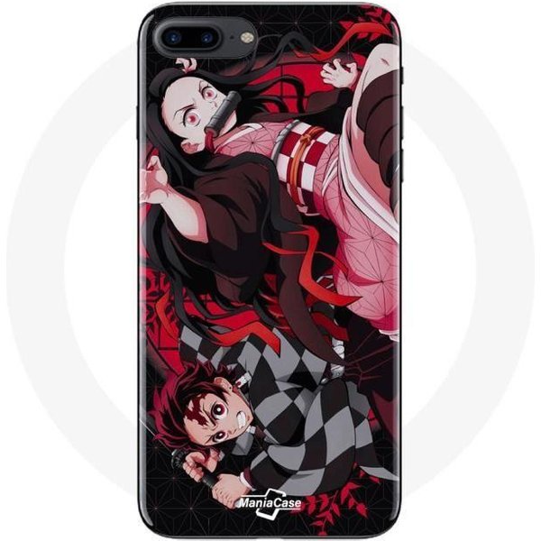 Funda Para Iphone 7 Plus - Maniacase - Demon Slayer - Tanjiro - Nezuko - Flexible-image