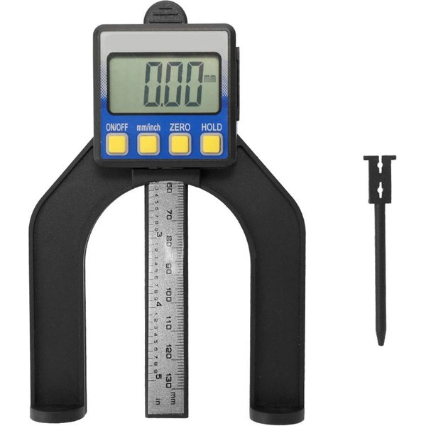 Calibrador Deslizante Con Pantalla Digital LCD De Alta PrecisióN, Regla Vernier, Medidor De Altura Y Profundidad Con MedicióN Negro-image