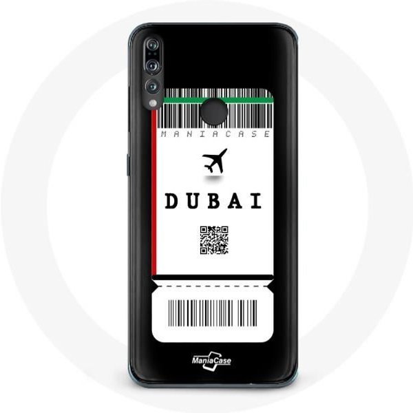 Funda - Huawei - P30 Lite - Flexible - Negro - Billete De AvióN DubáI-image
