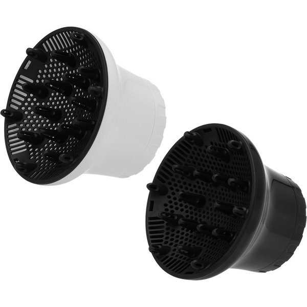 Difusor De Secador De Pelo Difusor De Secador De Pelo Ajustable Para Cabello Rizado U Ondulado Negro-image