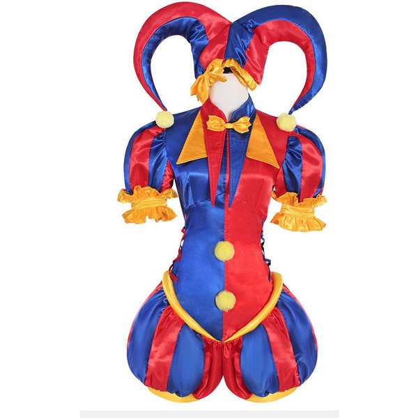Disfraces De Cosplay De Pomni Uniforme De Payaso Anime El IncreíBle Circo Digital Juego De Rol Disfraz De Fiesta De Halloween Carnaval L-image