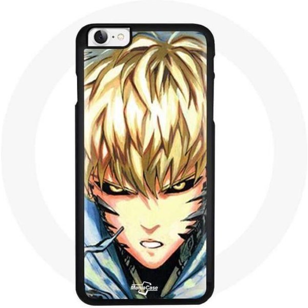 Funda De TeléFono - Maniacase - Iphone SE - DiseñO One Punch Man - Flexible - Negro-image