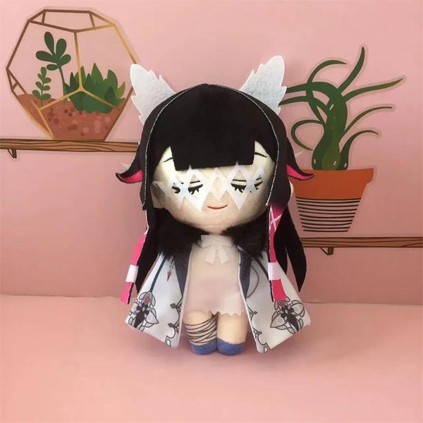 Anime Columbina Pluszowa Lalka Zabawka Urocza Genshin Impact Fatui Damselette Gra Urocza MięKka Columbina Pluszowe Zabawki Prezent 20 Cm 20Cm-image