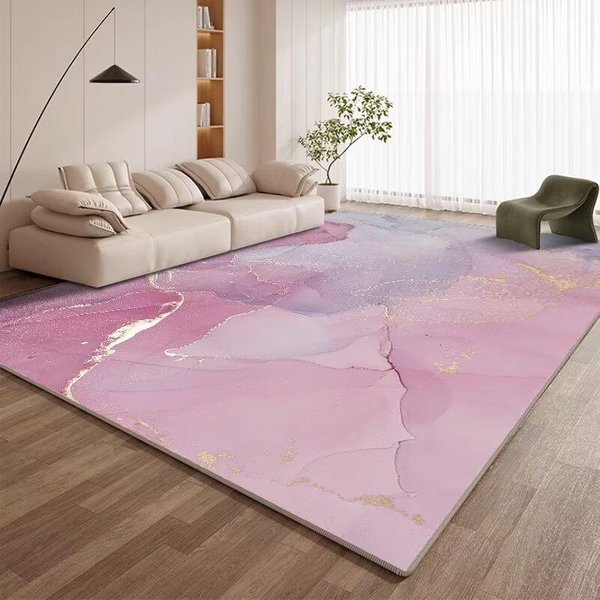 Alfombra De Lujo NóRdico Sala De Estar DecoracióN Abstracta Sofá Alfombras De ÁRea Grande 200X300 Dormitorio SalóN Mesas De Centro Alfombra Suave Para El Suelo 120*160Cm-image