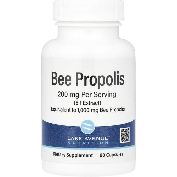 Lake Avenue Nutrition, Propolis, 1000 Mg, 90 KapsułEk RośLinnych-image