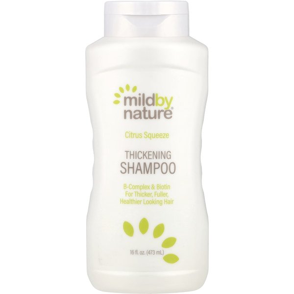 Champú Fortalecedor Del Cabello Mild By Nature, Complejo B + Biotina, CíTricos Exprimidos, 16 Fl Oz (473Ml) White-image