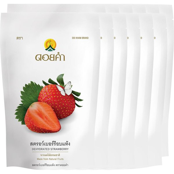 Doi Kham Suszona Truskawka 140 G. X 1 / 3 / 6 / 12 Szt 140 G. X 3 Pcs-image