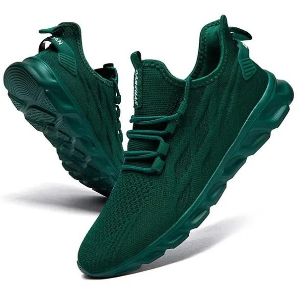 MęSkie Wulkanizowane Buty Do Chodzenia I Biegania Unisex Casual Lekkie Buty Tenisowe Sportowe Buty Sportowe OddychająCe Modne Trampki 43 Black-image