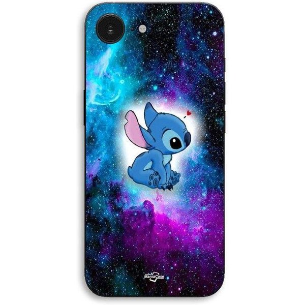 Coque Pour Iphone 17E Stitch Ohana Espace Coloré Maniacase Negro-image