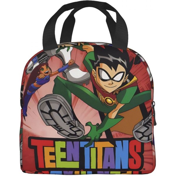 Cajas De Almuerzo Aisladas Adolescentes Titans Go Chico Bestia Merchandising Caja De Comida Nueva Llegada Nevera TéRmica Bento Box Para La Escuela Option 1-image
