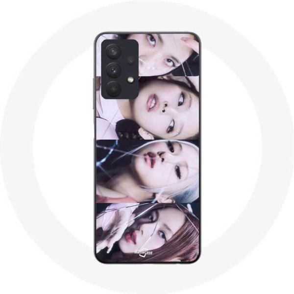 Coque Samsung Galaxy A32 4G Blackpink Group Lisa Jennie Jisoo Rosé Negro-image