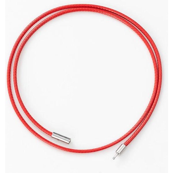 1,5/3 Mm 45/50/60 Cm Czarny SkóRzany Sznurek ŁAńCuszek Naszyjnik Dla Kobiet MężCzyzn BiżUteria Z ZapięCiem Woskowany Sznurek ŁAńCuszek Linka Nicią Do DIY Wisiorka 3Mm&50Cm Red-image