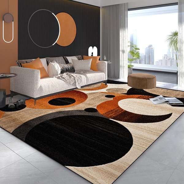 Alfombras GeoméTricas NóRdicas Para DecoracióN De SalóN Moderno Sofá ÁRea Grande Alfombras Para El Hogar Para Dormitorio Alfombra Suave Antideslizante Para NiñOs 60*90Cm-image