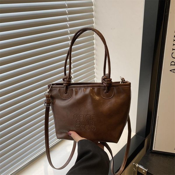 Bolso De Nicho De Alta Gama Para Mujer, Nuevo Y Moderno Bolso Cruzado Para Mujer, Bolso De Mano Retro VersáTil De Un Solo Hombro. Gray-image