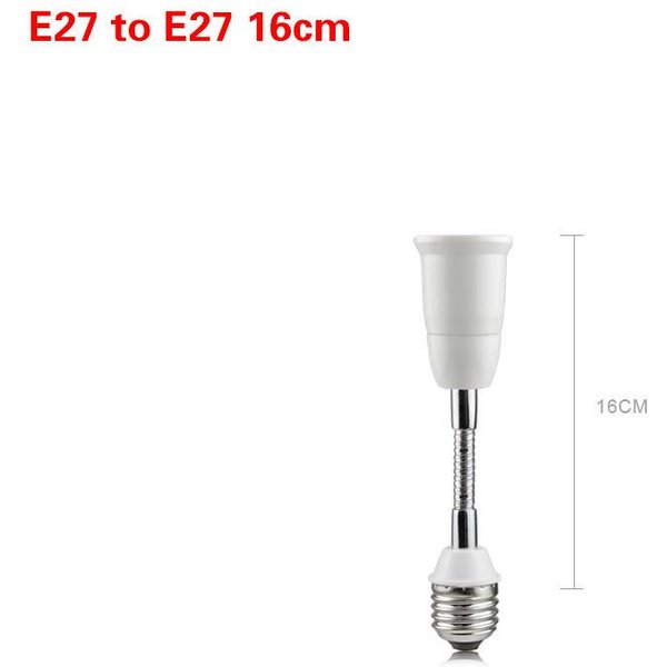 1 Szt. Elastyczny 16CM 20CM 30CM 35CM 50CM 60CM E27 Gniazdo Adaptera PrzedłUżAjąCego żAróWka LED Uchwyt Lampy 16Cm-image