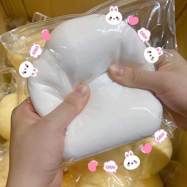 Gigantyczna Oversize PłYnna Kulka Serowa Squishy Fidget Toy TrwałA Zmywalna PiłEczka Antystresowa Zabawka Do ŚCiskania Antystresowa Zabawka Sensoryczna Dla DorosłYch-image