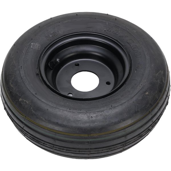 NeumáTico Para ATV 13X5.00 6 6In Con Llanta Antideslizante Para ATV UTV Quad VehíCulo Todoterreno Go Kart Mini Bicicleta CortacéSped De Campo Negro-image