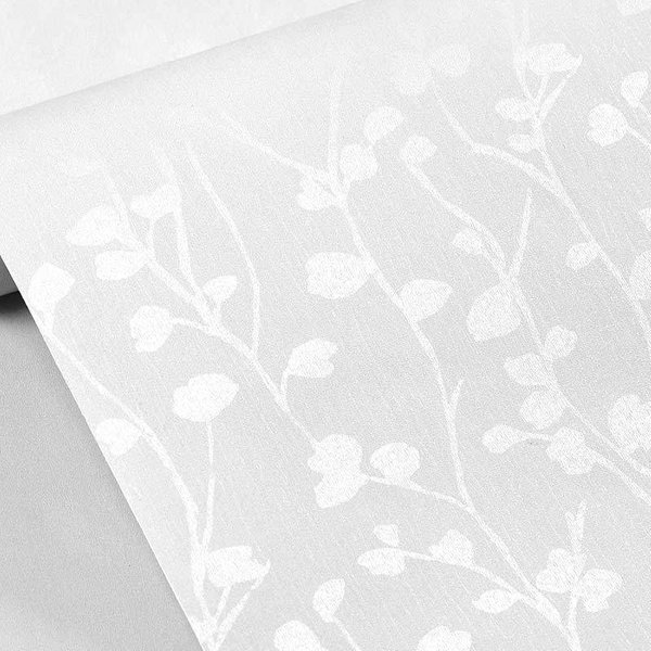 Samoprzylepna Wodoodporna, Odporna Na Wilgoć Tapeta Sypialnia Salon Renowacja Naklejka śCienna Home Decor 60Cm*10M White-image