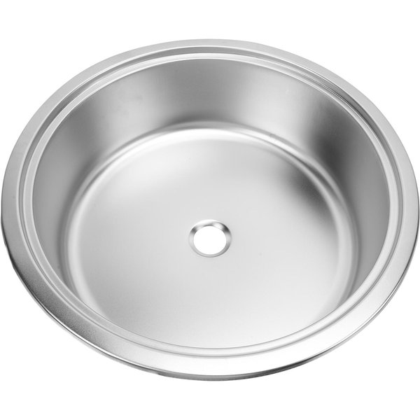 Fregadero Redondo Para Autocaravana Acero Inoxidable 304 14.17X5.12In Fregadero Para Cocina Bar Con Salida De DesagüE De 40 Mm Para Barco Yates Caravana White-image