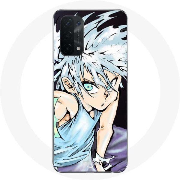 Funda - Maniacase - Oppo A74 5G - Killua Zoldyck - Silicona - Flexible Negro-image