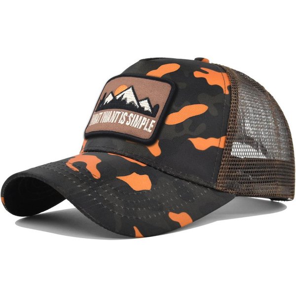Gorra De Malla Transpirable Bordada Para Hombres Y Mujeres, Gorra De BéIsbol Con Visera, Sombrero Para El Sol Para Deportes Al Aire Libre, Ciclismo, Viajes, Gorra De Padre Black-image