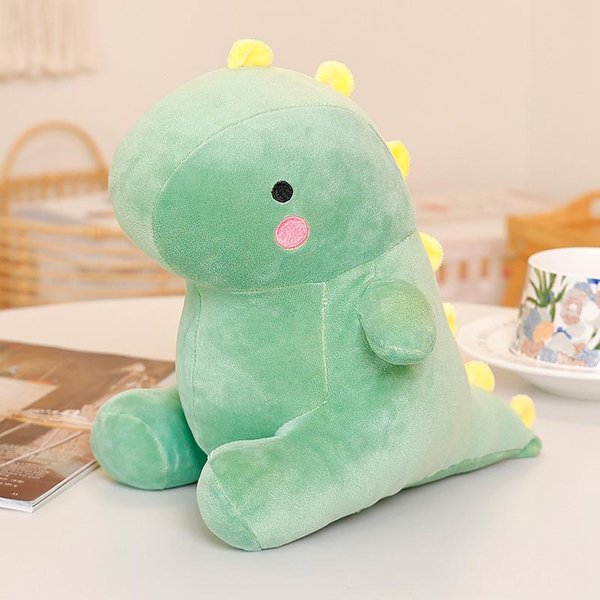 22Cm Super Urocza Pluszowa Lalka Dinozaur KreskóWkowe Pluszowe ZwierząTko Dino Zabawka Lalka Do Przytulania Dla Dziecka Prezent Dla Dziecka 22Cm-image
