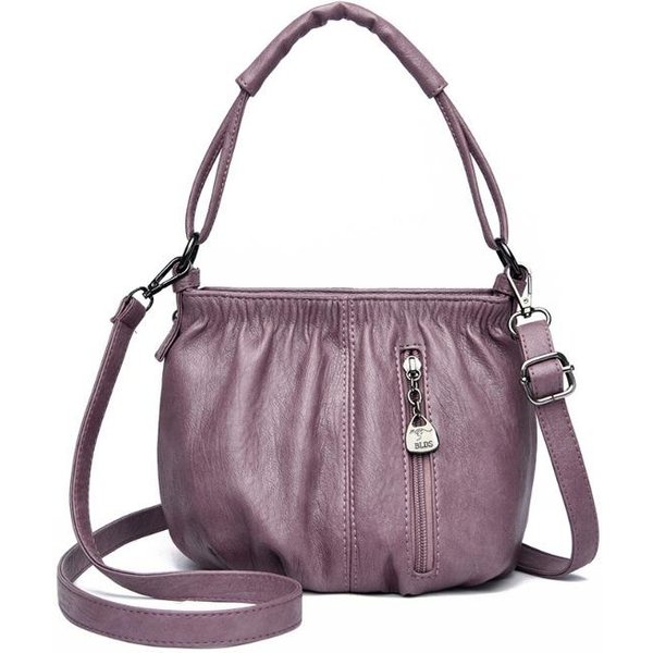 Nuevo Bolso Bandolera Para Mujer, Bolso De Hombro Para Mujer, Bolso De Hombro Para Mujer, Bolso Retro VersáTil Para Madres, Estilo Europeo Y Americano. Gray-image
