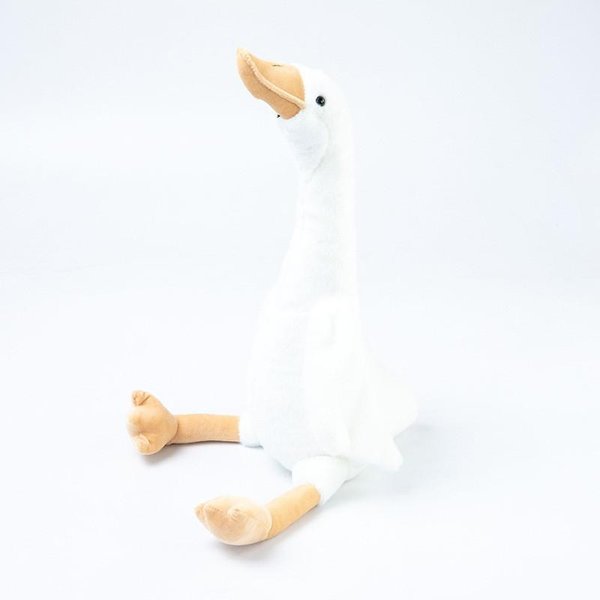 Lindo Peluche De Ganso Adorable Dibujo Animado Cisne Relleno Creativo MuñEco Ganso Blanco 40Cm Blanco-image