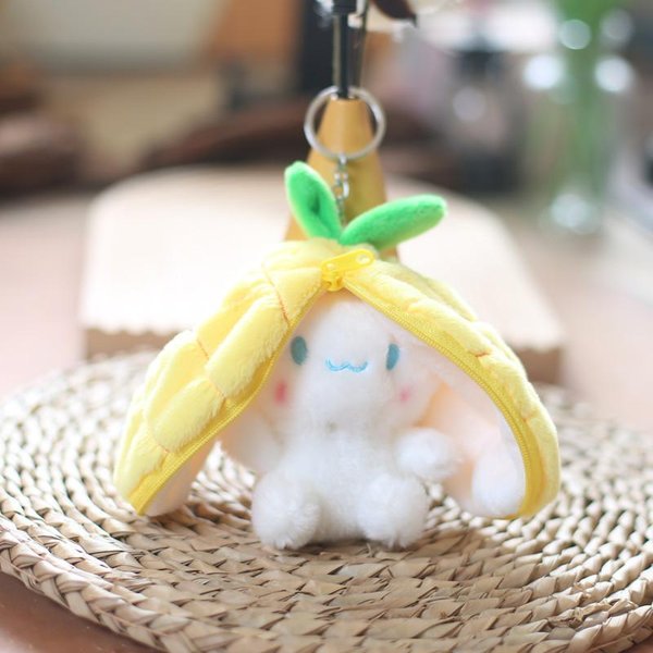 Zabawny Radość Kawaii Owoc KróLiczek Pluszowa Zabawka SłOdka Marchewka Truskawka Zamień Zabawny Radość KróLik Pluszowa Zabawka Prezent Urodzinowy ŚWiąTeczny Dla Dzieci-image