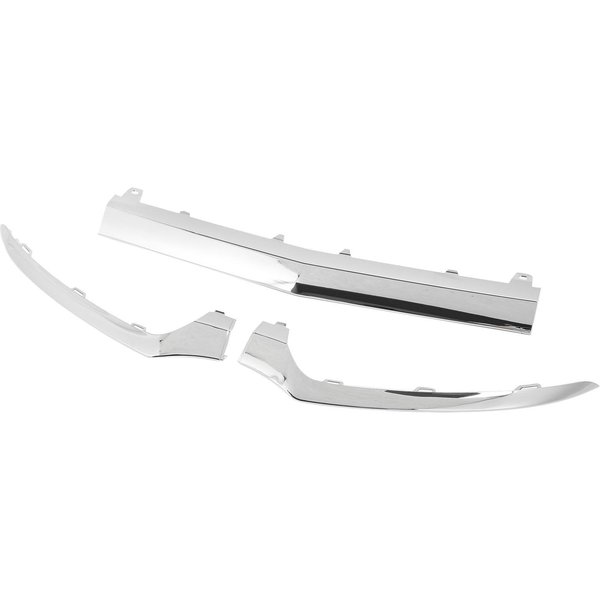 3 Szt. Dolna Chromowana Listwa Przedniego Zderzaka 2058851374 Zamiennik Dla Benz C?Klasa W205 C205 A205 S205 AMG White-image