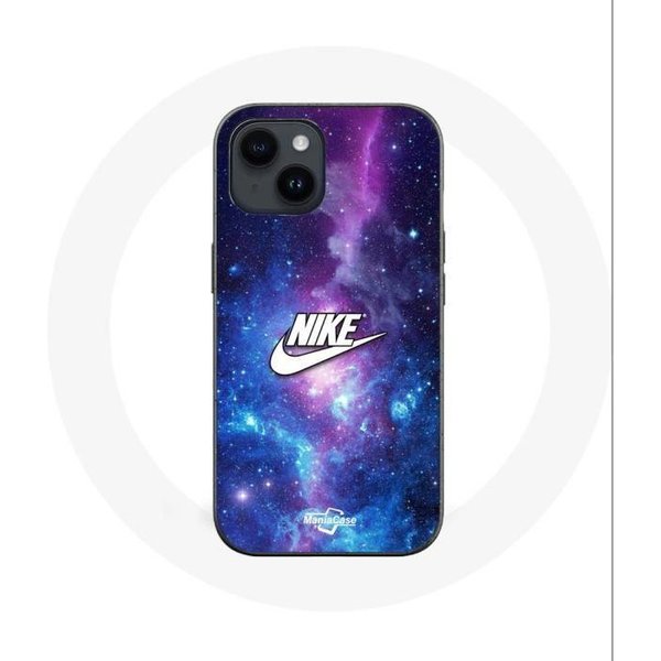 Etui - Maniacase - Iphone 14 - Logo Nike - Silikonowe - MięKkie - Czarne-image