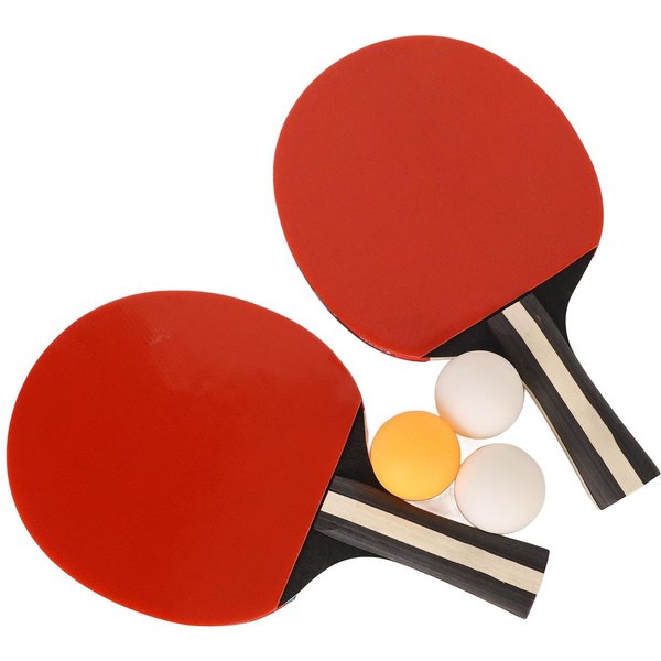 Set De Paletas De Ping Pong Regail Set PortáTil De Tenis De Mesa Con Bolsa De Transporte 2 Raquetas 3 Pelotas Blanco-image