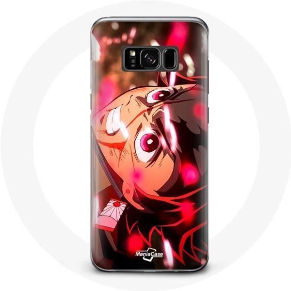 Funda Para Samsung Galaxy S8 Tanjiro Demon Slayer Kimetsu No Yaiba Enfadado-image
